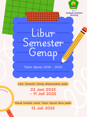 Pengumuman Libur Sekolah Semester Genap